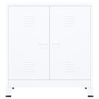 Thumbnail for Industrial Aktenschrank Weiß 90x40x100 cm Stahl