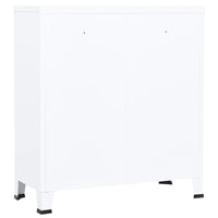 Thumbnail for Industrial Aktenschrank Weiß 90x40x100 cm Stahl