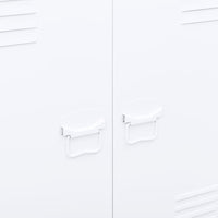 Thumbnail for Industrial Aktenschrank Weiß 90x40x100 cm Stahl