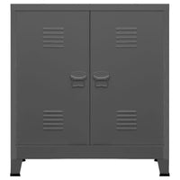 Thumbnail for Industrial Aktenschrank Anthrazit 90x40x100 cm Stahl
