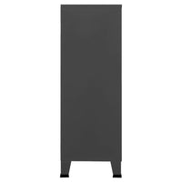 Thumbnail for Aktenschrank Industrie-Stil Anthrazit 75x40x115 cm Metall