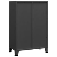 Thumbnail for Aktenschrank Industrie-Stil Anthrazit 75x40x115 cm Metall