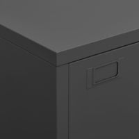 Thumbnail for Aktenschrank Industrie-Stil Anthrazit 75x40x115 cm Metall