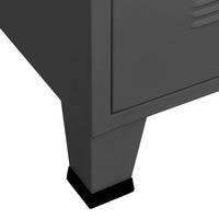 Thumbnail for Aktenschrank Industrie-Stil Anthrazit 75x40x115 cm Metall