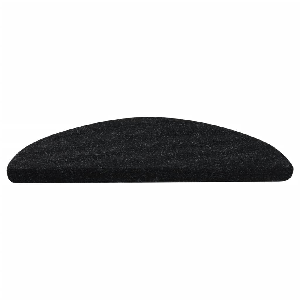 Stufenmatten Selbstklebend 15 Stk. 56x20 cm Schwarz