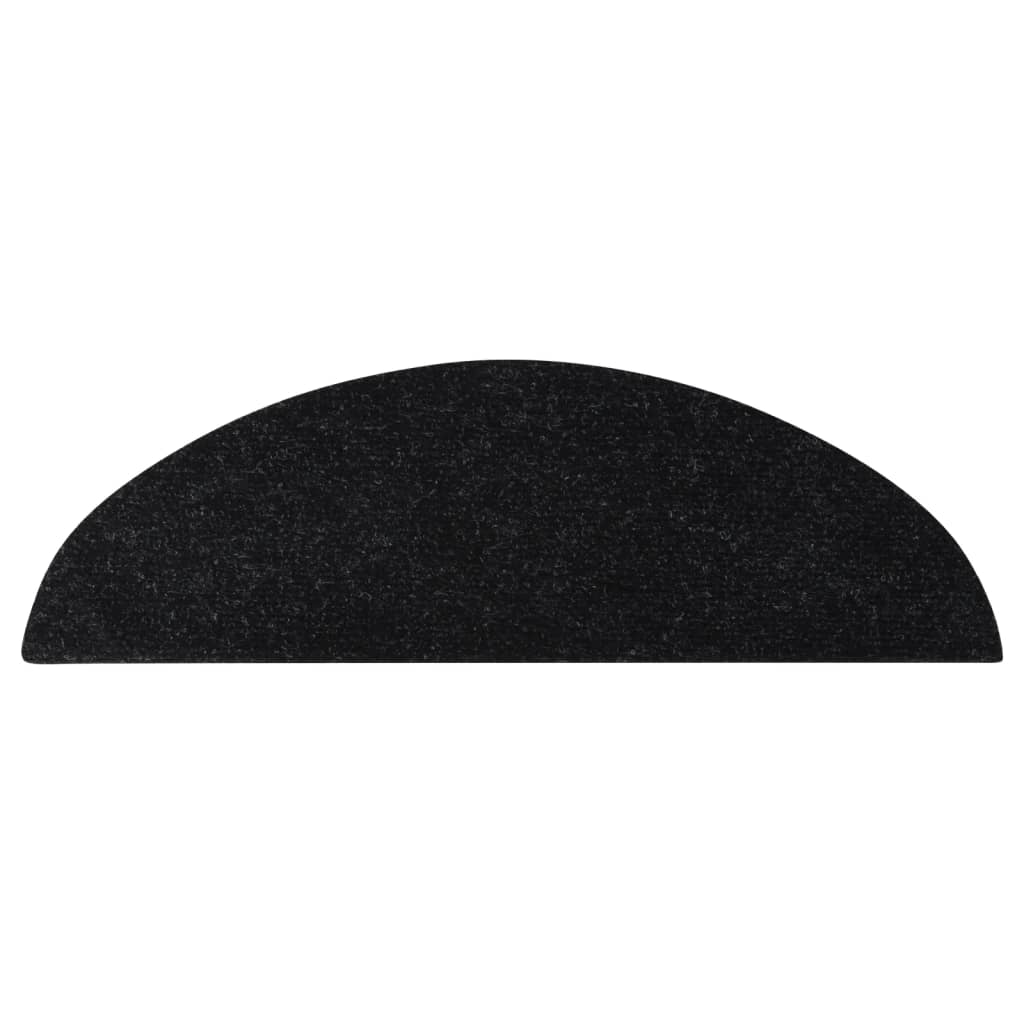 Stufenmatten Selbstklebend 15 Stk. 56x20 cm Schwarz