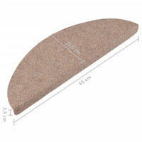 Thumbnail for Stufenmatten Selbstklebend 15 Stk. 65x26 cm Beige