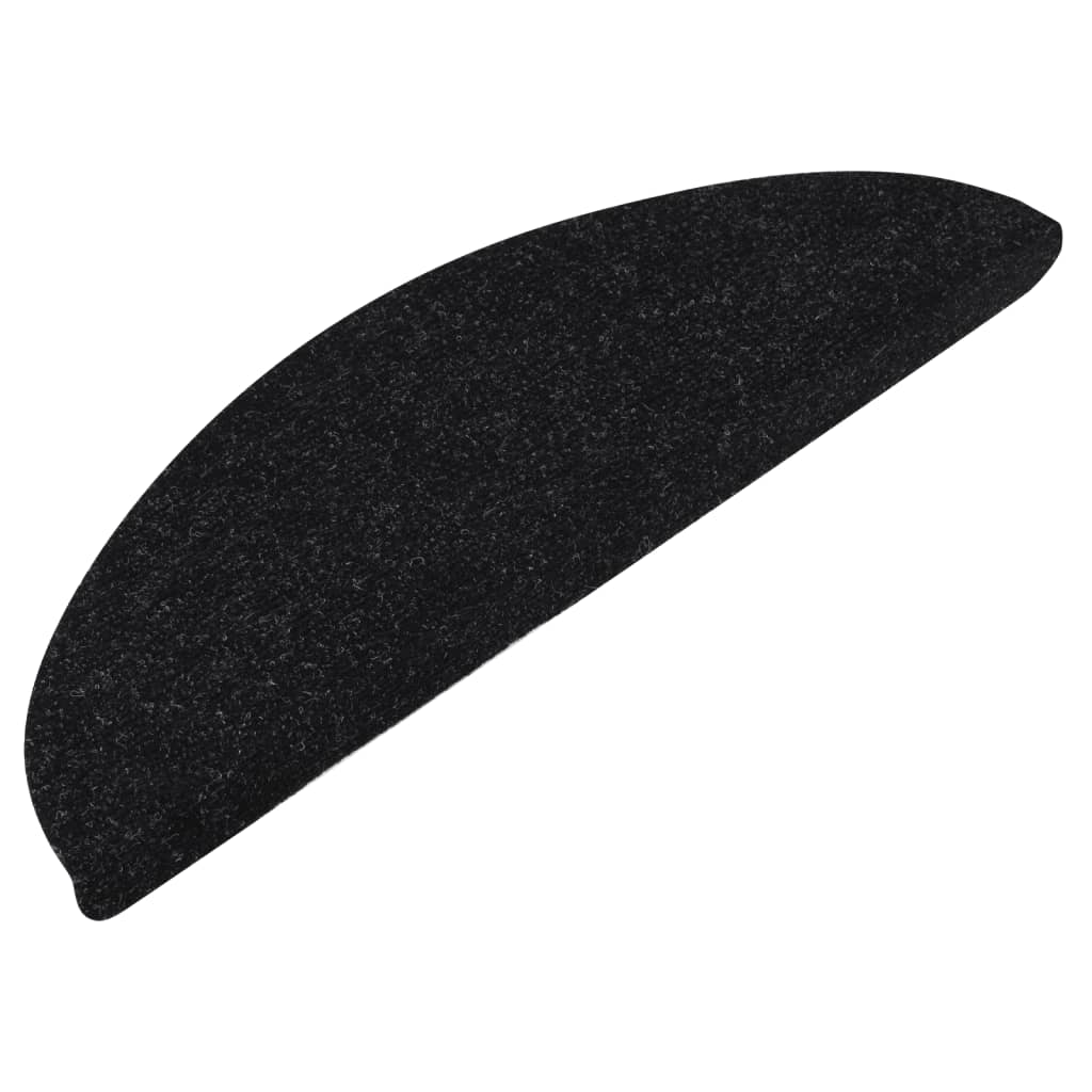 Stufenmatten Selbstklebend 15 Stk. 65x26 cm Schwarz