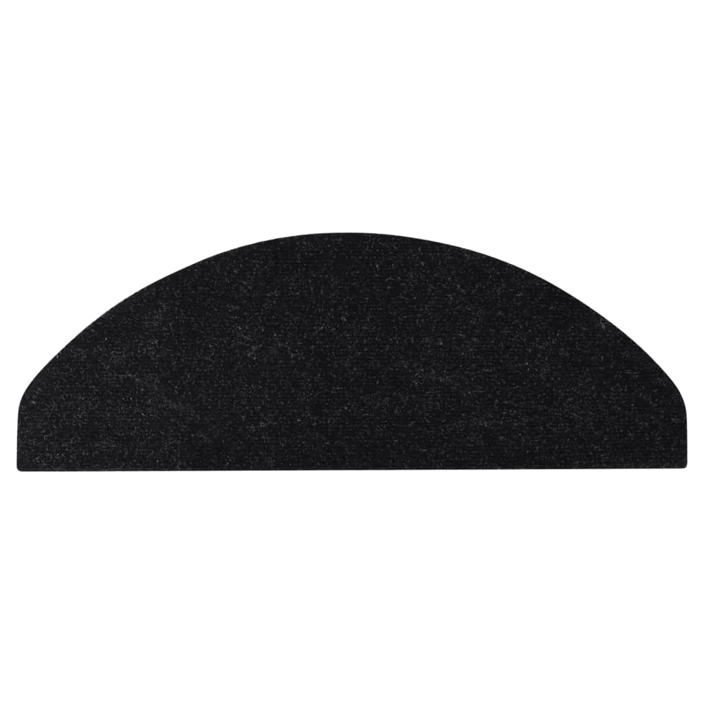 Stufenmatten Selbstklebend 15 Stk. 65x26 cm Schwarz