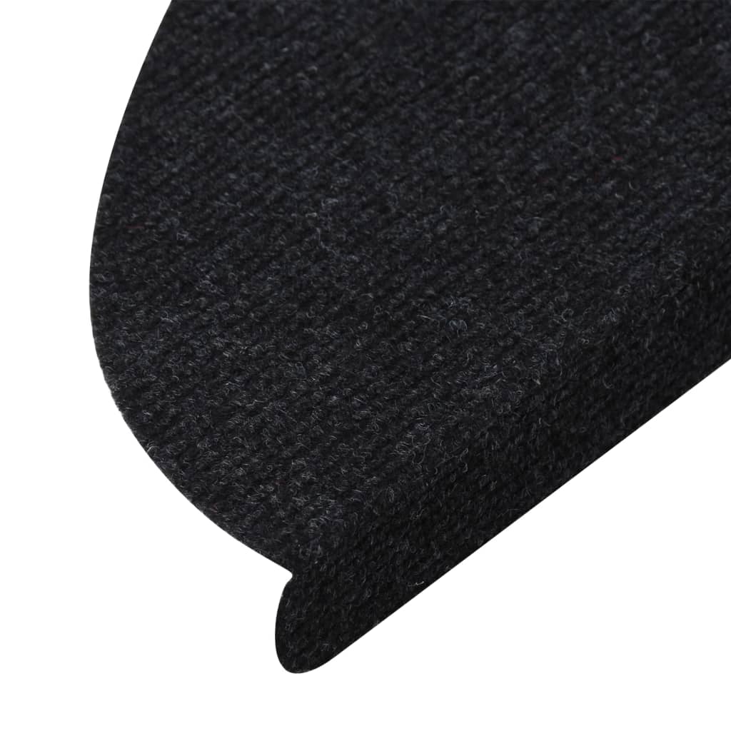 Stufenmatten Selbstklebend 15 Stk. 65x26 cm Schwarz