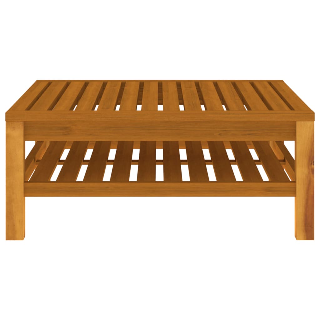 4-tlg. Garten-Lounge-Set mit Creme Kissen Massivholz Akazie