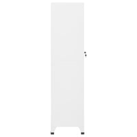 Thumbnail for Schließfachschrank Weiß 38x45x180 cm Stahl