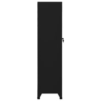 Thumbnail for Schließfachschrank Schwarz 38x45x180 cm Stahl