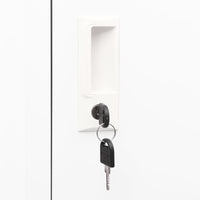 Thumbnail for Schließfachschrank Weiß 38x45x180 cm Stahl