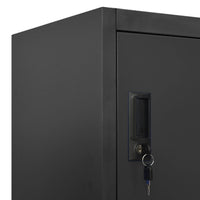 Thumbnail for Schließfachschrank Anthrazit 90x45x180 cm Stahl