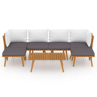 Thumbnail for 7-tlg. Garten-Lounge-Set mit Kissen Massivholz Akazie