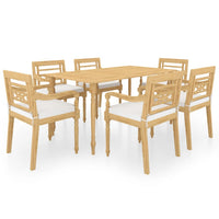 Thumbnail for 7-tlg. Garten-Essgruppe mit Kissen Massivholz Teak