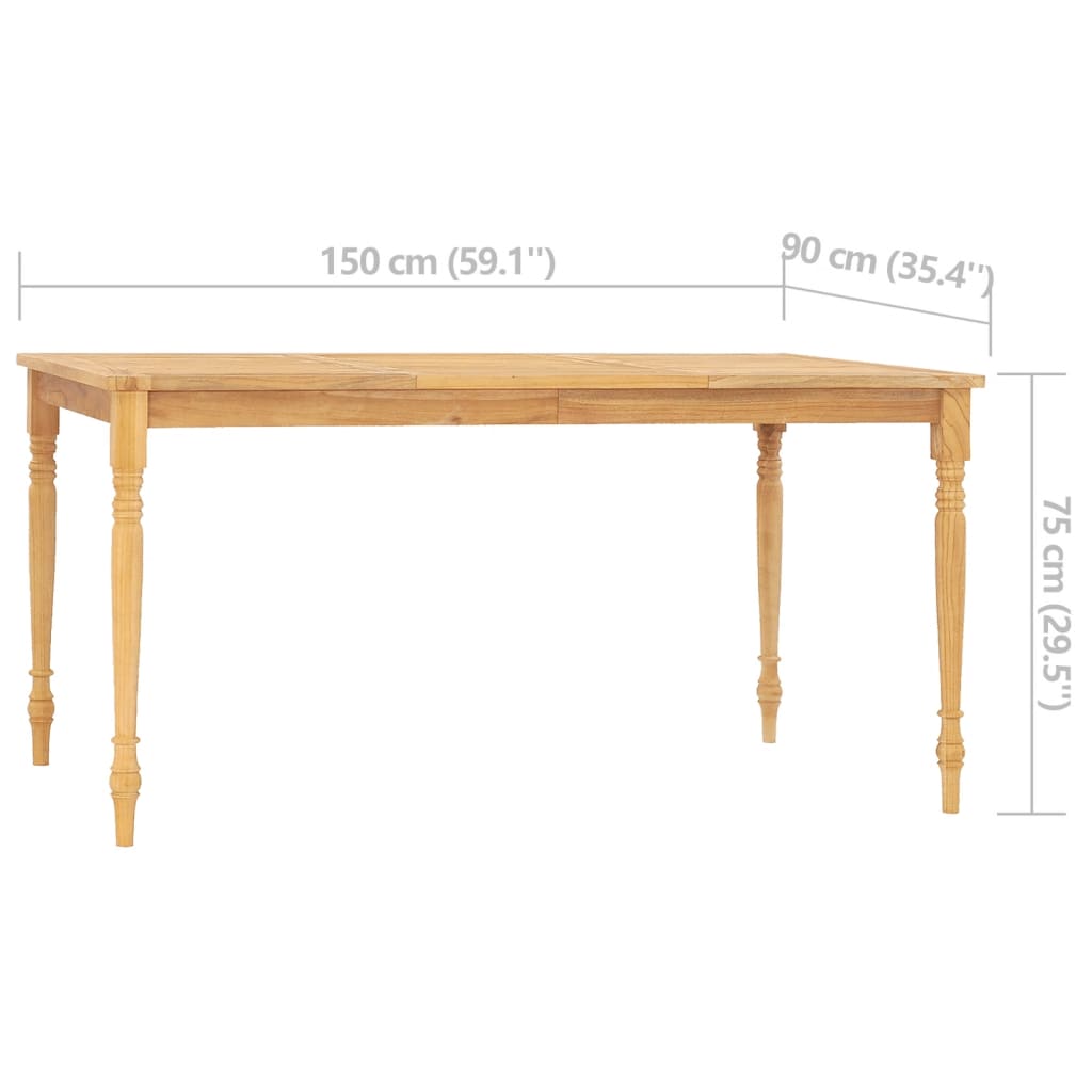 7-tlg. Garten-Essgruppe mit Kissen Massivholz Teak