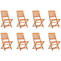 Thumbnail for Klappbare Gartenstühle 8 Stk. Massivholz Eukalyptus