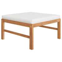 Thumbnail for 6-tlg. Garten-Lounge-Set mit Creme Kissen Massivholz Teak
