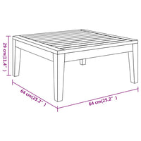 Thumbnail for 3-tlg. Garten-Lounge-Set mit Dunkelgrauen Kissen Massivholz Akazie