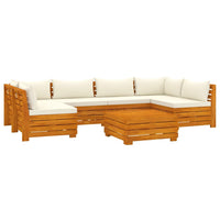 Thumbnail for 7-tlg. Garten-Lounge-Set mit Kissen Massivholz Akazie