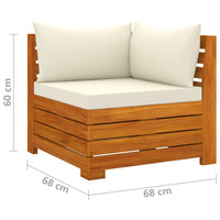 Thumbnail for 6-tlg. Garten-Lounge-Set mit Kissen Massivholz Akazie
