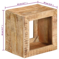 Thumbnail for Hocker 40x30x40 cm Massivholz Mango