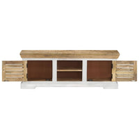 Thumbnail for TV-Schrank 110x30x40 cm Massivholz Mango