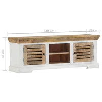 Thumbnail for TV-Schrank 110x30x40 cm Massivholz Mango