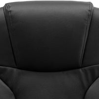 Thumbnail for Massage-Bürostuhl Schwarz Echtleder