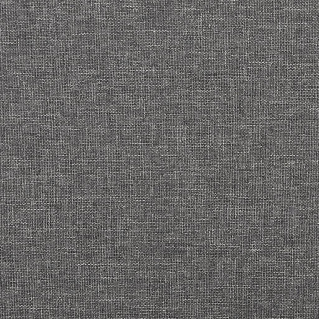 Schlafsofa 2-Sitzer mit Fußhocker Hellgrau Stoff