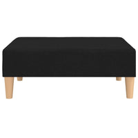 Thumbnail for Schlafsofa 2-Sitzer mit Fußhocker Schwarz Stoff