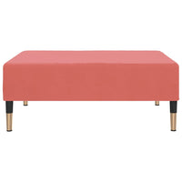 Thumbnail for Schlafsofa 2-Sitzer mit Hocker Rosa Samt