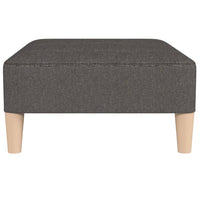 Thumbnail for Schlafsofa 2-Sitzer mit Fußhocker Dunkelgrau Stoff