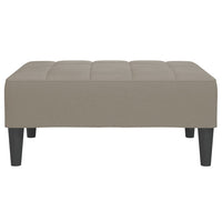 Thumbnail for Schlafsofa 2-Sitzer mit Hocker Hellgrau Samt