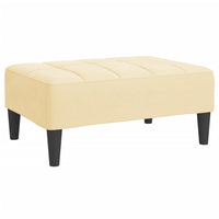Thumbnail for Schlafsofa 2-Sitzer mit Hocker Creme Samt