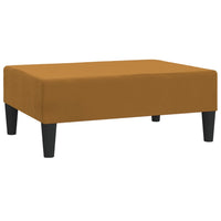 Thumbnail for Schlafsofa 2-Sitzer mit Hocker Braun Samt