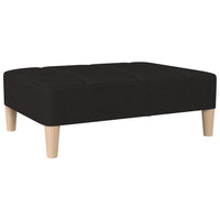 Thumbnail for Schlafsofa 2-Sitzer mit Hocker & Zwei Kissen Schwarz Stoff