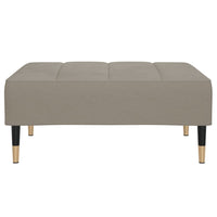 Thumbnail for Schlafsofa 2-Sitzer mit Hocker Hellgrau Samt