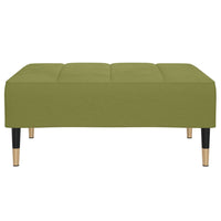 Thumbnail for Schlafsofa 2-Sitzer mit Hocker & Zwei Kissen Hellgrün Samt