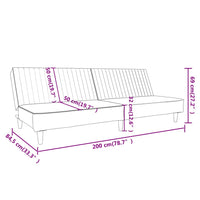 Thumbnail for Schlafsofa 2-Sitzer mit Fußhocker Rosa Samt