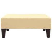 Thumbnail for Schlafsofa 2-Sitzer mit Fußhocker Creme Samt