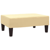 Thumbnail for Schlafsofa 2-Sitzer mit Fußhocker Creme Samt