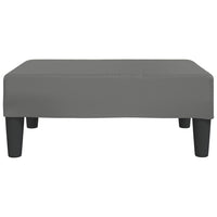 Thumbnail for Schlafsofa 2-Sitzer mit Fußhocker Grau Kunstleder