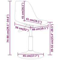 Thumbnail for Esszimmerstühle 6 Stk. Drehbar Türkis PP