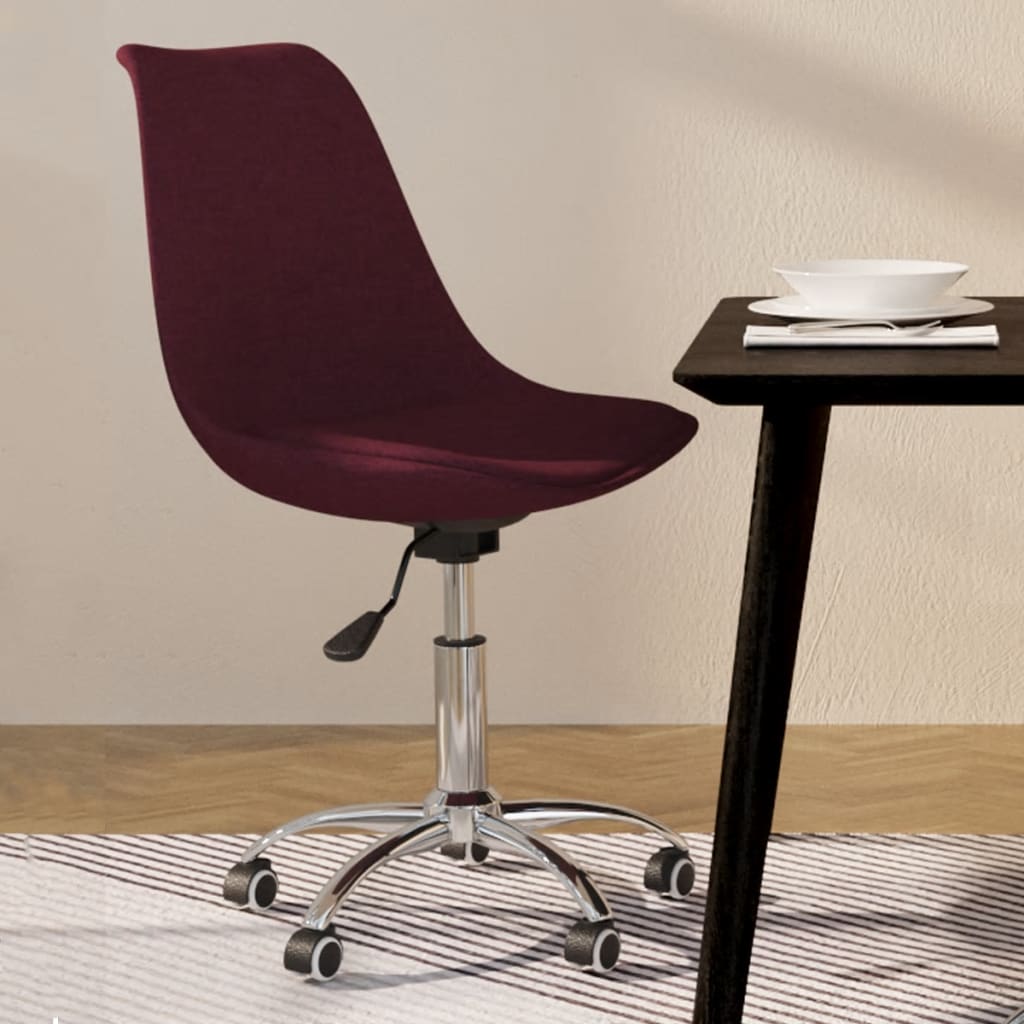 Esszimmerstuhl Drehbar Lila Stoff