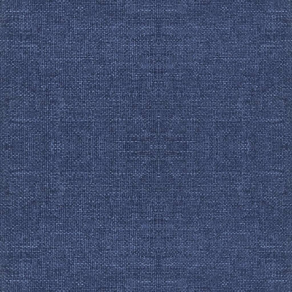 Esszimmerstühle 6 Stk. Drehbar Blau Stoff