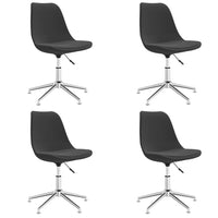 Thumbnail for Esszimmerstühle 4 Stk. Drehbar Dunkelgrau Stoff
