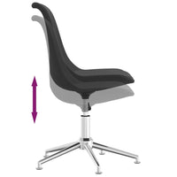 Thumbnail for Esszimmerstühle 4 Stk. Drehbar Dunkelgrau Stoff